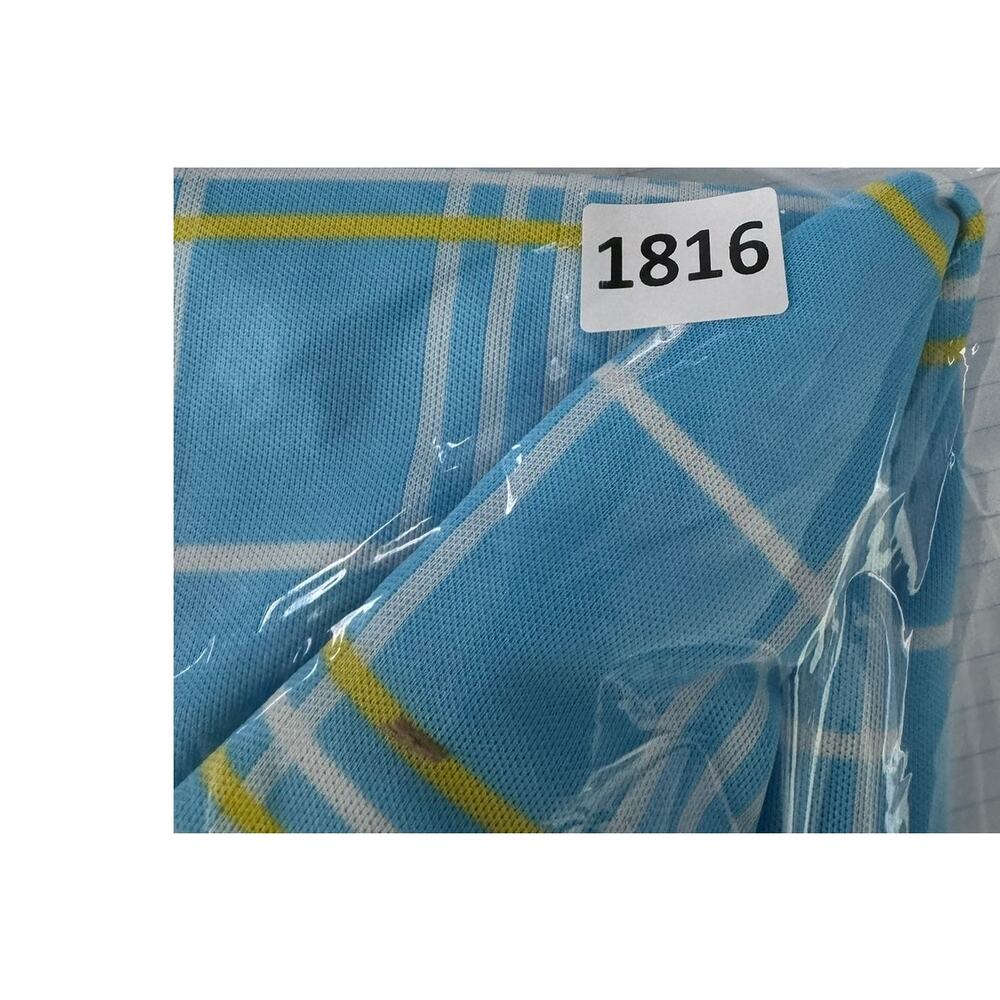 Haymaker Vintage Polyester Short Skirt Size 14 Blue Yellow Check - Picture 8 of 8